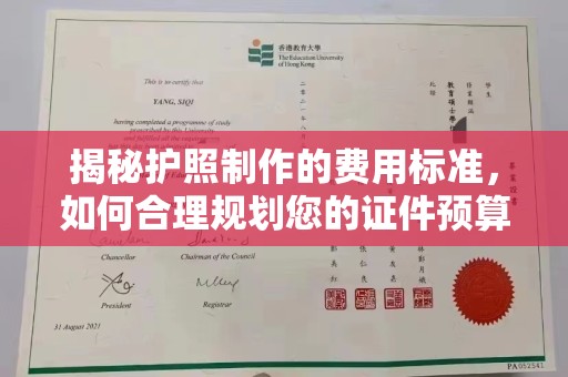 保德揭秘护照制作的费用标准，如何合理规划您的证件预算